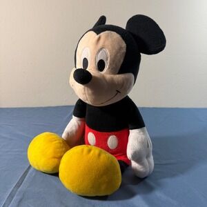 Disney Mickey Mouse Plush Stuffed Animal Toy Medium Vintage Classic Character